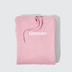Glossier Light Pink Hoodie
